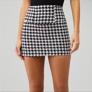 For Love And Lemons Black and White Mini Skirt